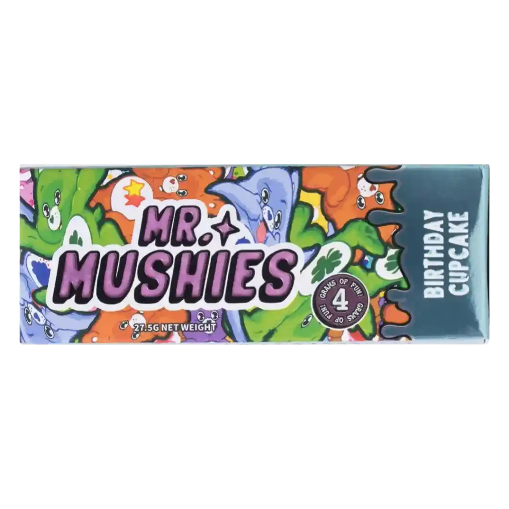 Birthday Cupcake magic mushroom chocolate bar by Mr. Mushies