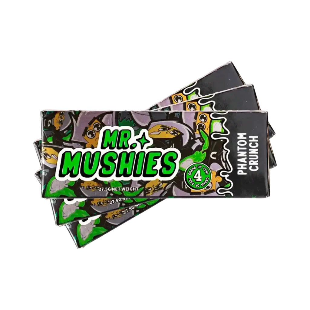 Phantom Crunch magic mushroom chocolate bar by Mr. Mushies