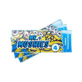 Lemon Cheesecake magic mushroom chocolate bar by Mr. Mushies